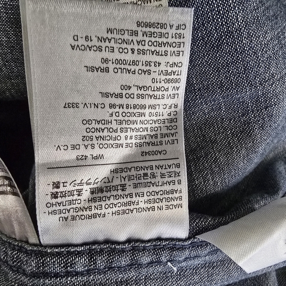 Levi’s Denim Western Shirt Men’s large - Picture 8 of 10